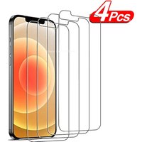 4PCS Anti-Burst Protective Glass For iPhone 14 15 Plus 12 13 MINI Screen Protector For iPhone 15 14 11 12 13 Pro X XR XS MAX