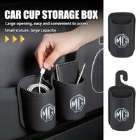 Car Leather Cup Holder Hang Drink Storage Box Accessories For MG GT 3 5 6 7 GS Pilot HS ZS ZX
