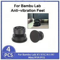 Upgrade Anti-Vibration Feet for Bambu Lab X1/X1C/A1/A1 Mini/P1P/P1S, Anti-Slip Shock Absorption Dustproof Rubber Pads