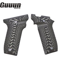 Guuun G10 Grips for S&W Victory 22 SW22 Grips, Sunburst Texture
