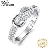 JewelryPalace New Arrival Infinity Love Knot Gemstone 925 Sterling Silver Statement Ring for Woman Fashion Classic Fine Jewelry