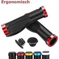 Bicycle Handles Ergonomic Handlebar Handles 1 Pair of Bicycle Non-Slip Rubber Cycling Handle Mountain Bike Shockproof Bar Parts