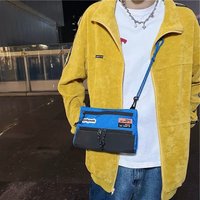 Cool Men's Crossbody Bag Nylon Single Shoulder Harajuku Style Hip Hop Sports Waist Bag Casual Leisure Fashion Bag