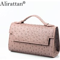 New Trendy Ostrich Pattern Handbag for Women,2026 Fashion Design High Quality Luxury Clutch Travel Shopping Handbag