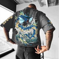 Pokmon Animation Derivatives Gyarados Printing Men's and Women's Summer Fashion Street T-shirt Hoodie Shorts and Sweatpants