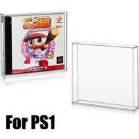 Single Clear Music CD Disc Jewel Case Storage Protective Game Cartridge Protector Display Box Sleeve for Standard PS1 Dreamcast