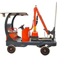Electric ride-on hedge trimmer Pruning car on both sides