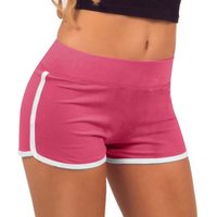Women's Classic Solid Color Sports Yoga Drawstring Pants Summer Basic Slim Fitting Tight Shorts Boxer Home Underwear