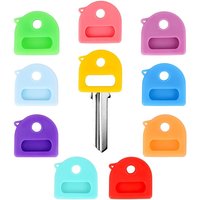 20/10/5pcs Key Covers Caps, Key Identifiers with Labels,Soft Stretchy Key Covers for House Key,Cute Key Head Protectors