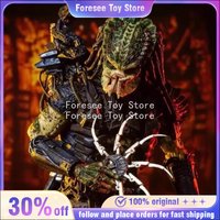 New 18cm NECA Predator 2 Anime Figures Light-up Luxury Edition Action Figure Desktop Ornament Decorations Best Gift for Children