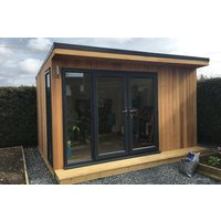 Windproof Exterior Double Door Thermal Break Hinged Swing Glass Doors Residence Energy Efficient Aluminum Casement French Doors