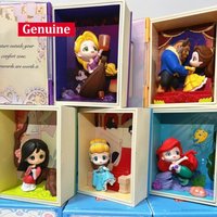 Genuine POPMART Disney Princess Fairy Tale Series Scene Handheld Blind Box Trendy Play Ornament Mysterious Box Holiday Gifts