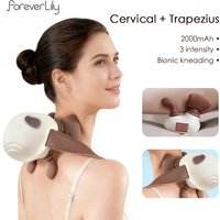 4D Bionic Hand Kneading Neck Shoulder Massager Portable Trapezius Muscle Pinching Massage Shawl Brushless Motor Neck masajeador