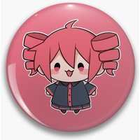 Utau Kasane Teto Soft Button Pin Creative Decor Funny Lover Hat Collar Cartoon Gift Clothes Badge Jewelry Metal Lapel Pin