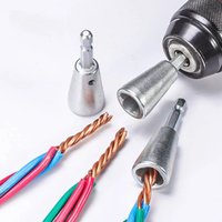 1Pc Wire Twisting Tool, Fast Cable Twister Connector for Power Drill, Electrician Multi-Tool
