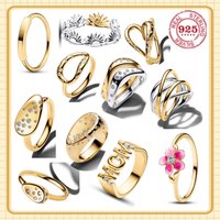 2026 New Style Attractive 925% Pure Silver Fashion Floral Heart Mom Zirconia Ring - Women's Jewelry Exquisite Mother's Day Gift