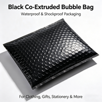 10pcs Thick Black Co Extruded Bubble Bag Logistics Transportation Packaging Bags Small Item Packaging Bag Book Packaging Bag