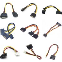 1PCS SATA Hard Drive Power Cable 15 Pin Male to Female Extension Data Cable PH/XH/VH Sata to 4/6P 8P Graphics Card Power Cable