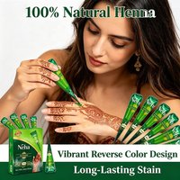 1/12pcs Pure Natural Organic Brown Henna Cream,brown Henna Temporary Tattoo Cream,semi-permanent Henna Art Tattoo Cream