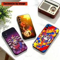 Digital C-Circus Web Series Pomni Phone Case For Samsung S25,S24,S21,S22,S23,S30,Ultra,S20,Plus,Fe,Lite,Note,10,Black Cover