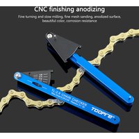 TOOPRE Bike Checking Tool Durable MTB Bicycle Chain Wear Indicator Aluminum Alloy Lightweight Replacement Cycling Repair Tools
