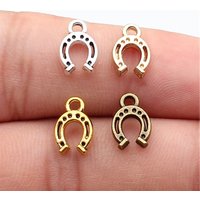 WYSIWYG 20pcs 12x8mm 4 Colors Trendy Pendant Horseshoe Charms For Jewelry Making DIY Jewelry Findings