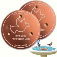 1 PCS Outdoor Bird Bath Tub - Natural Pond Cleaning and Decoration System, Copper, Suitable for Ponds and Water Fountains