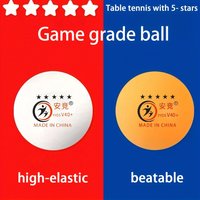 20-Pack 5-Star New Material Ping-Pong Balls, High-Elastic Professional Balls, Durable for Matches & Training, Available in Yello