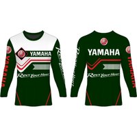 Summer Hot Selling Yamaha Printed Green Long Sleeved T-shirt Men and Women Fashionable Trendy Motorcycle Cycling T-shirt