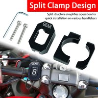 Fit For Universal Motorcycle Accessories CNC Aluminum Alloy Gear Position Indicator Bracket 22-28mm Handlebar Mount Cover