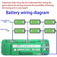 3S 20A Li-ion Lithium Battery 18650 Charger PCB BMS Protection Board 11.1V 12V 12.6V Cell 59x20x3.4MM Module