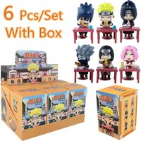 2026 New Anime Naruto Shippuden Ramen Theme Blind Box Figures Naruto Sasuke Model Toys Gifts for childrens