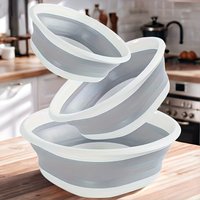 One3Set of foldable basins,A multifunctional basin,Used for washing your face in dormitories and at home、Laundry and vegetables,