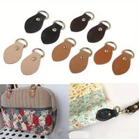 2pcs/ Synthetic Leather Wallet With Hooks And Metal D-Ring Buckle - Fashionable DIY Handbag Bags Replacement Accessories