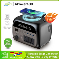 Ctolity 345Wh 500w Portable Power Station 220v Lifepo4 Battery Solar Generator 108000mAh Camping Equipment Wireless Charging