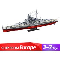 Klemmbausteine 2738PCS Tirpitz U-Boot Schlachtschiff Bausteine Modell Schiff Set, Modulare Baustein Montage Modell Kit, Spielzeug Erwachsene Geschenk