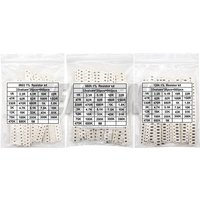 660Pcs 0201 0603 0402 0805 1206 1% SMD Chip Resistor Assorted Kit 1R - 1M ohm 33values X 20pcs Resistance Sample Set