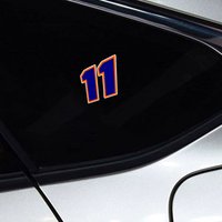 1PC Number 11 Racing Style Waterproof Vinyl Sticker For Car Motorcycle Helmet Laptop Decor, Assorted Colors