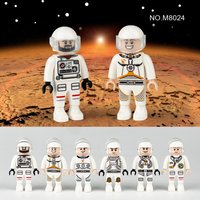 Cross-border M8024 space astronaut police building block toy