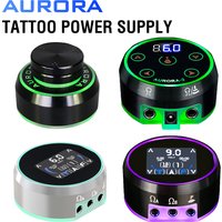 Aurora 2 Tattoo Power Supply For Coil & Rotary Tattoo Machine Pen Battery Aurora 3 Upgrade Dual Output LCD Full Touch TFT Screen