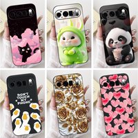 For Google Pixel 10 Case Pixel 10 Pro Cover Cute Rabbit Panda Cat Soft Silicone Matte Phone Cases For Google Pixel10 Pro XL Etui