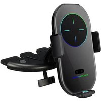 15W Qi Wireless Fast Charger CD Slot Phone Holder Car Magnetic Air Vent Mount Charger Smart Sensor Phone Holder