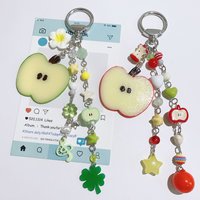 Creative Cute Fun Simulation Fruit Slice Pendant Key Chain Backpack Hanging Jewelry Gift