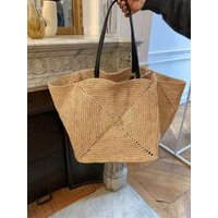 Fashion Casual Large Capacity Straw Bag Beach Weaving Handbag Luxury Tote Woven Purse