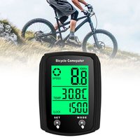 Digital Speed Odometer Motorcycle Speedometer Clock Temp Tester Meter Night Vision Waterproof Backlight Bike Bicycle Computer