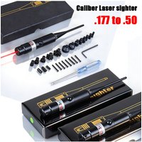 For .177 to .50 Green Red Tactical Laser Boresighter Kit Caliber Laser Pointer Collimator Universal Bore Sighter Lasers