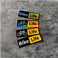AliExpress NONE 2PCS Bike Life Waterproof Vinyl Sticker For Car Motorcycle Bicycle Helmet Decal