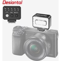 Desiontal F03 Flash light with Fill Light Dual-function 2700K-6500K 300mAh For Canon Sony Nikon Olympus Fuji Pentax Camera