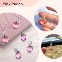 4pcs/set Bowknot Design Dust Plug Charm DIY Type C/USB C Charging Port Protector Resin Gift Mobile Phone Dust Plug for Kindle