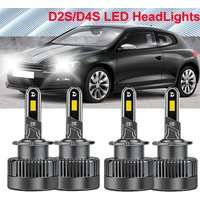Canbus No Error New LED Headlight D2S D2R D4S D4R 20000LM 200W High Power Lamps with Cooling Fan CSP Chip Auto Lights